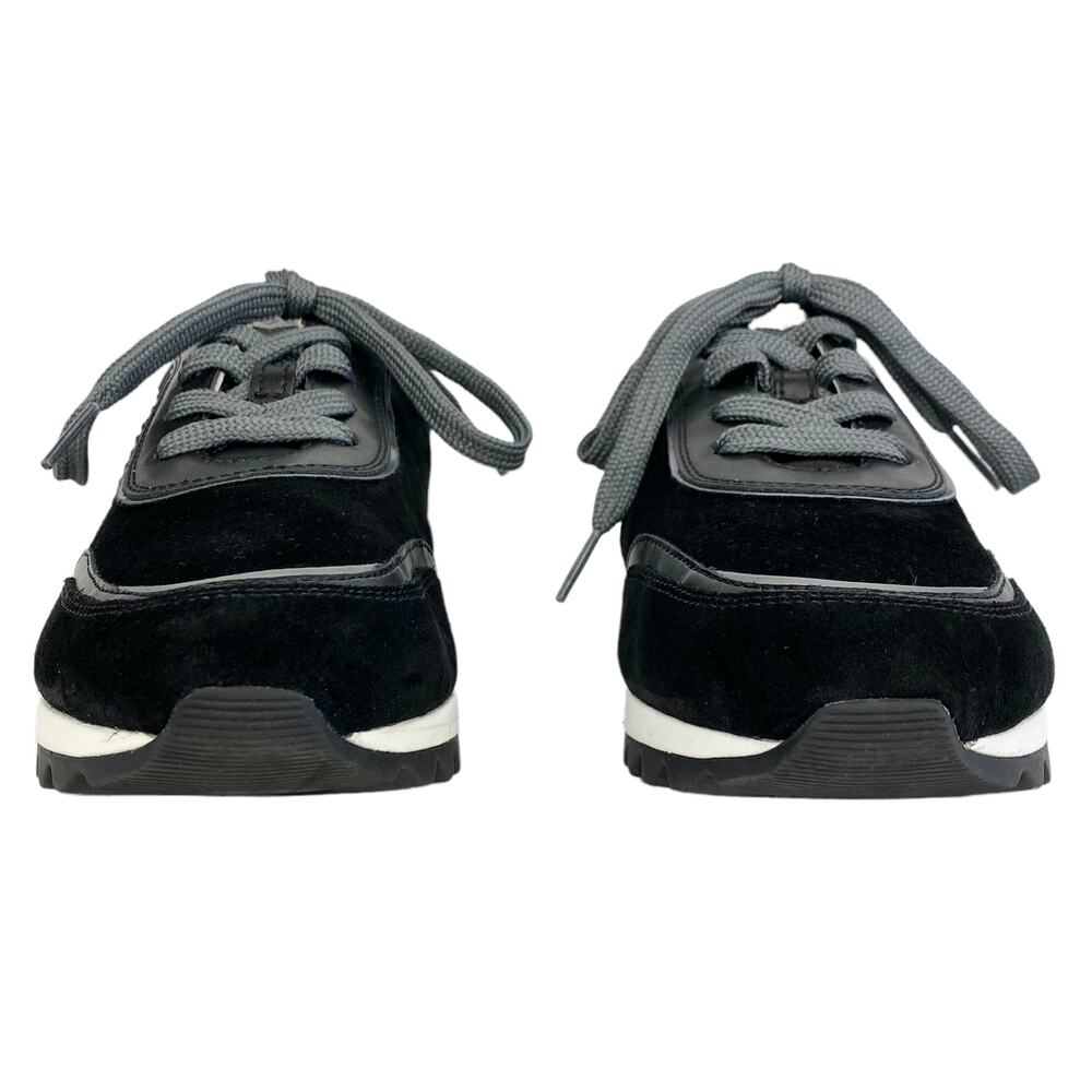 NWOB Geox D Tabelya Women's Sneakers in Black and Gun Metal Grey, Size 8 - Picture 6 of 13